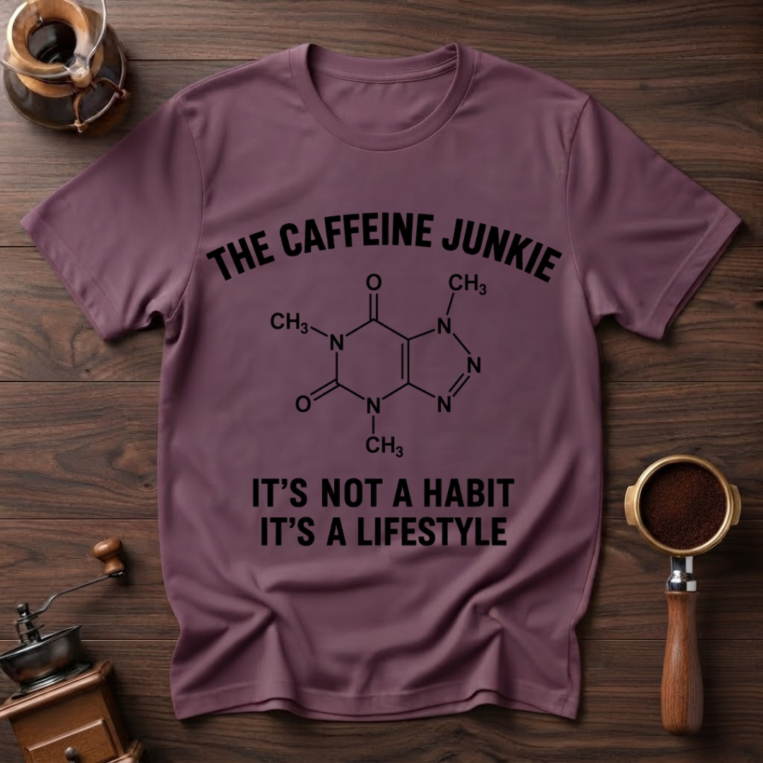The Caffeine Junkie Dyed T-shirt
