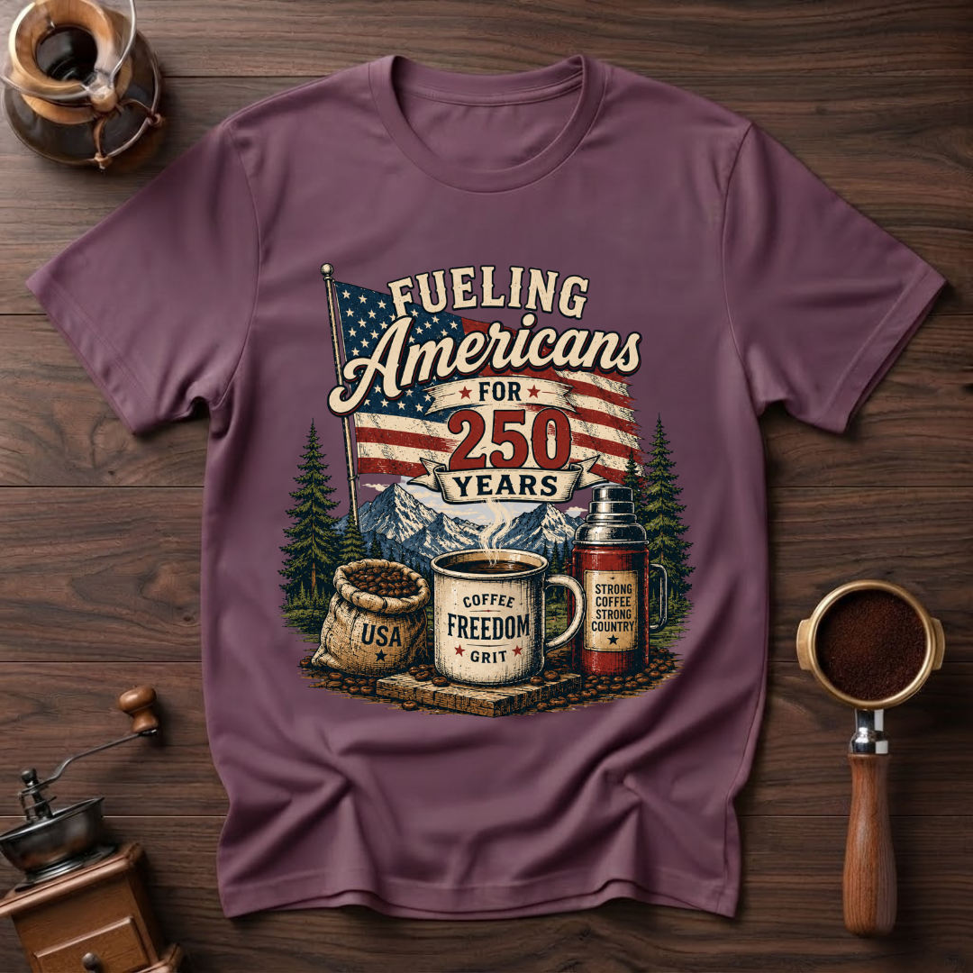 Strong Coffee Strong Country Dyed T-shirt
