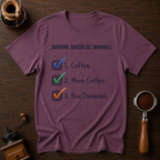 Minimal Survival Checklist Dyed T-shirt
