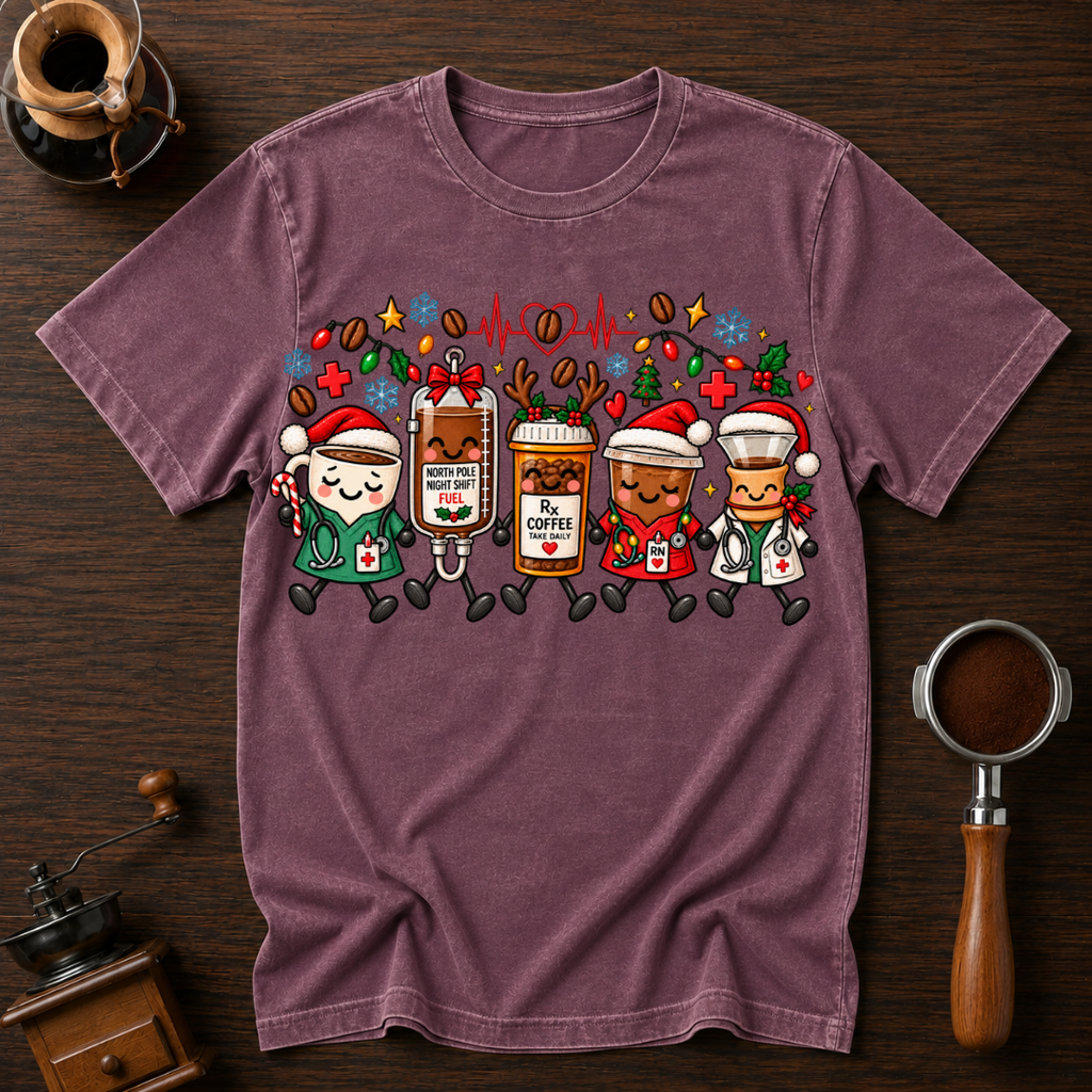 Sleighing The Night Shift Dyed T-shirt