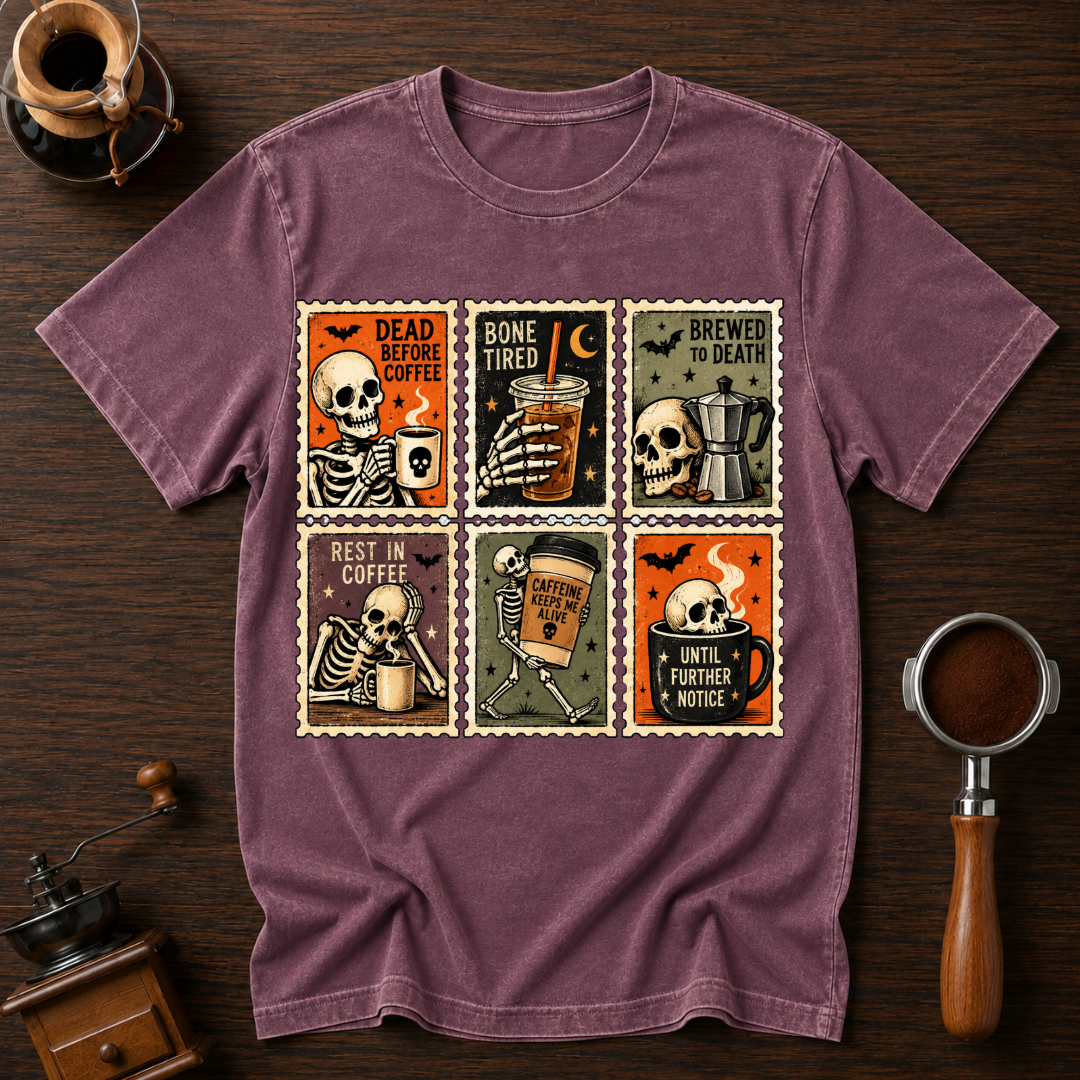 Dead Before Coffee Dyed T-shirt