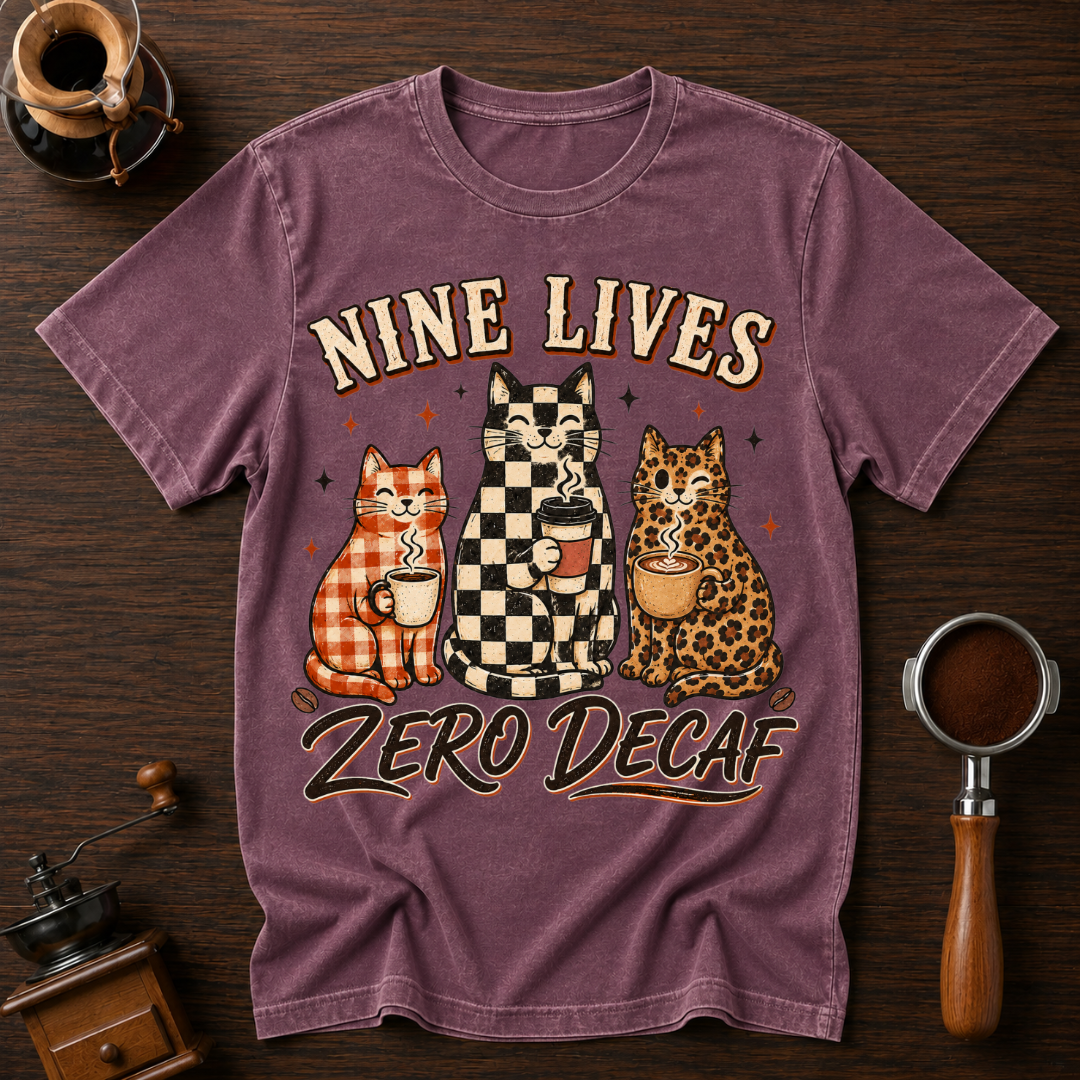 Nine Lives ZERO Decaf Dyed T-shirt
