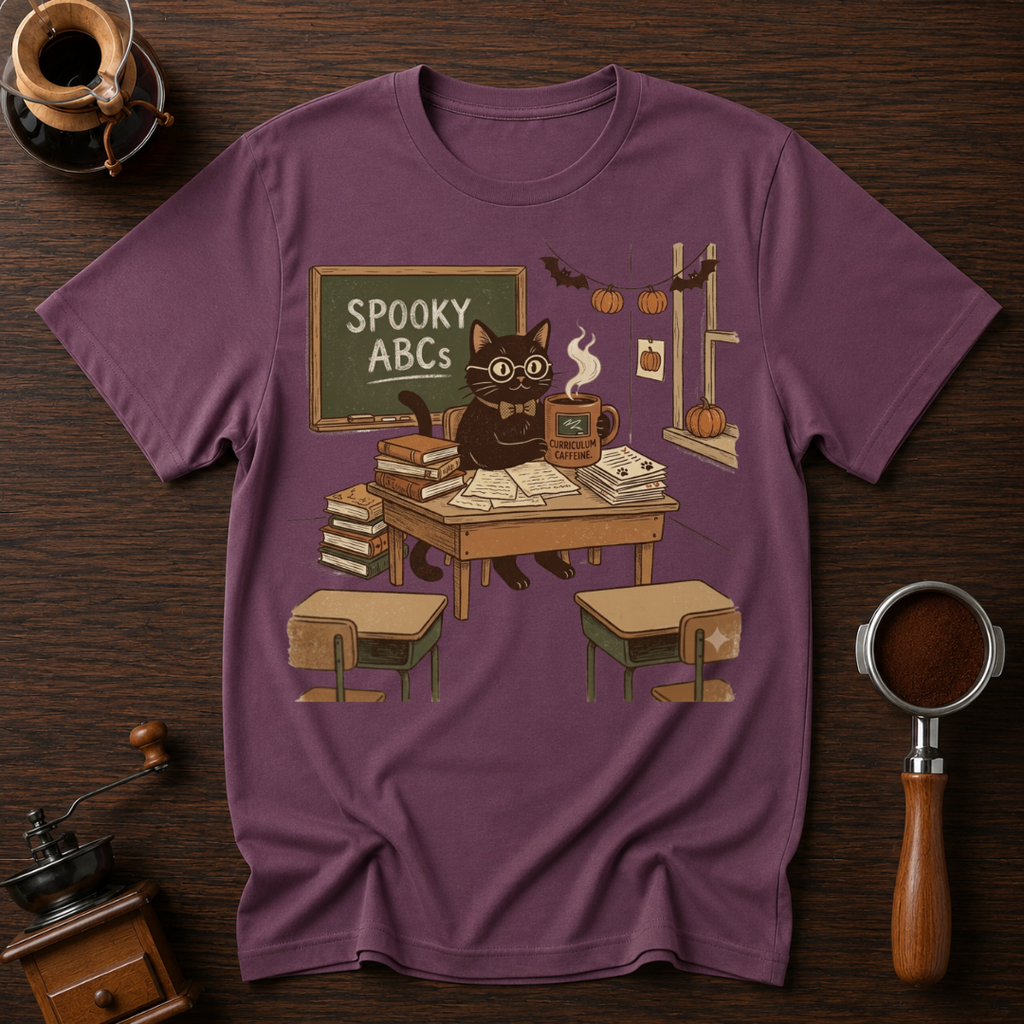 Spooky ABC's Dyed T-shirt