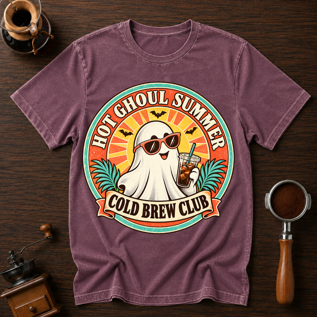 Hot Ghoul Summer Cold Brew Club Dyed T-shirt