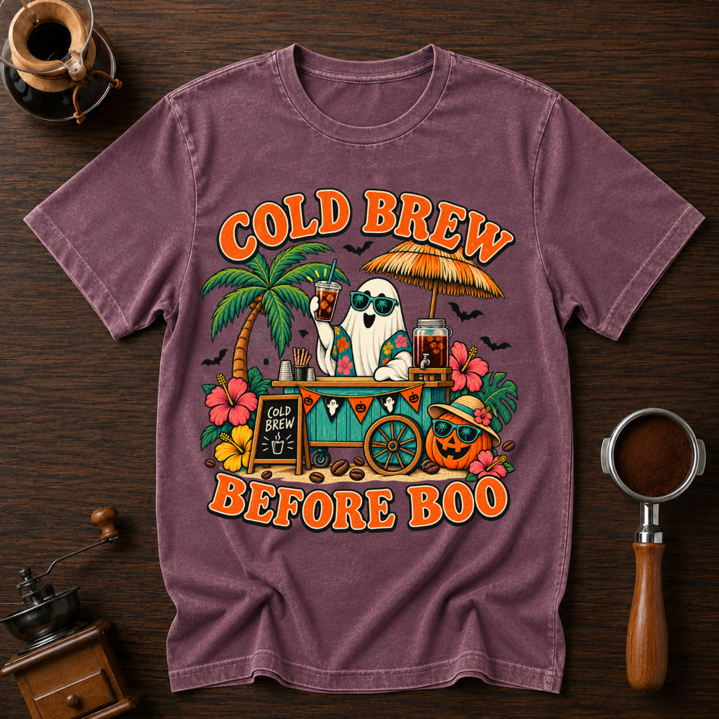 Cold Brew Before Boo Dyed T-shirt