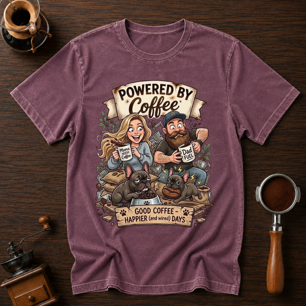 Good Coffee & Wired Days Dyed T-shirt