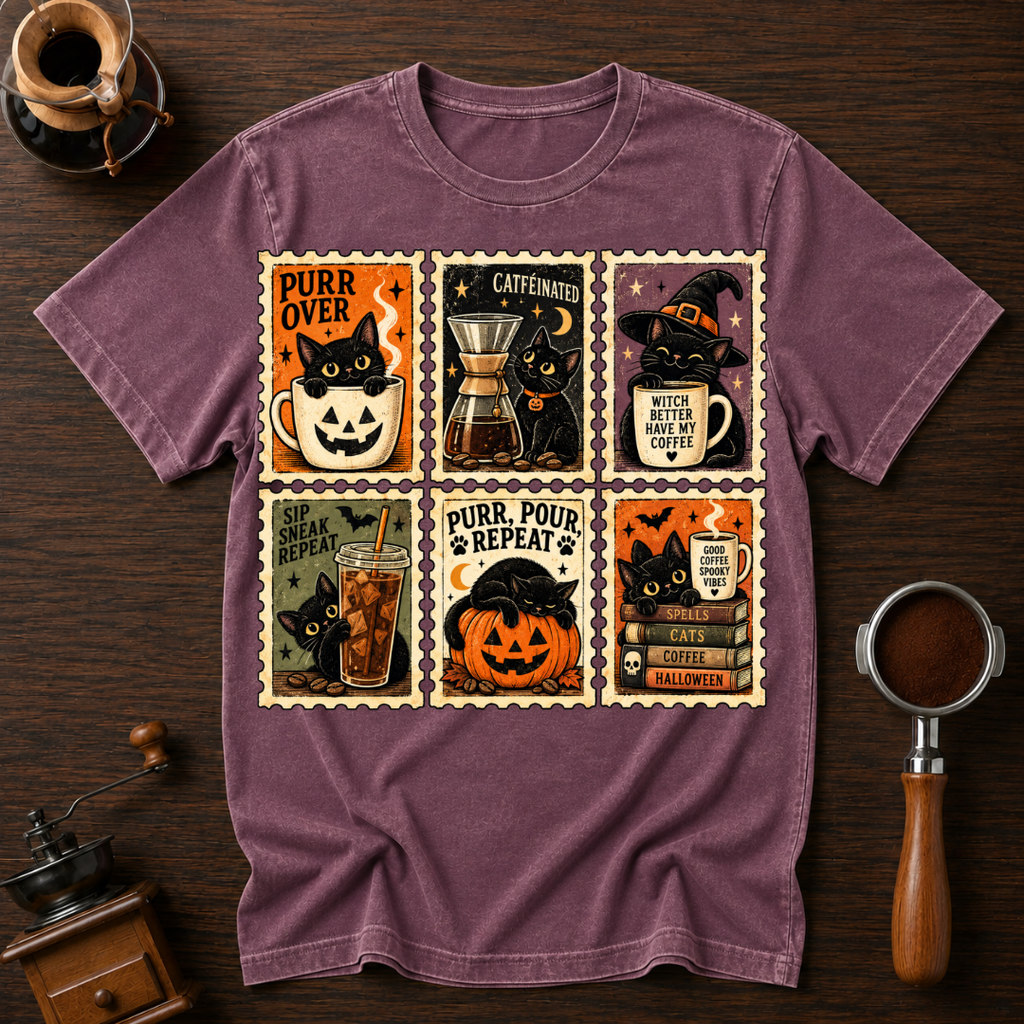 Purr Pour Repeat Dyed T-shirt