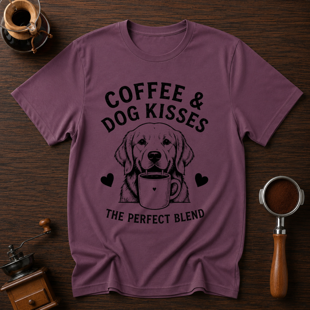 Coffee & Dog Kisses Dyed T-shirt