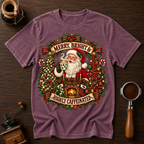 Merry Bright & Highly Caffeinated Dyed T-shirt