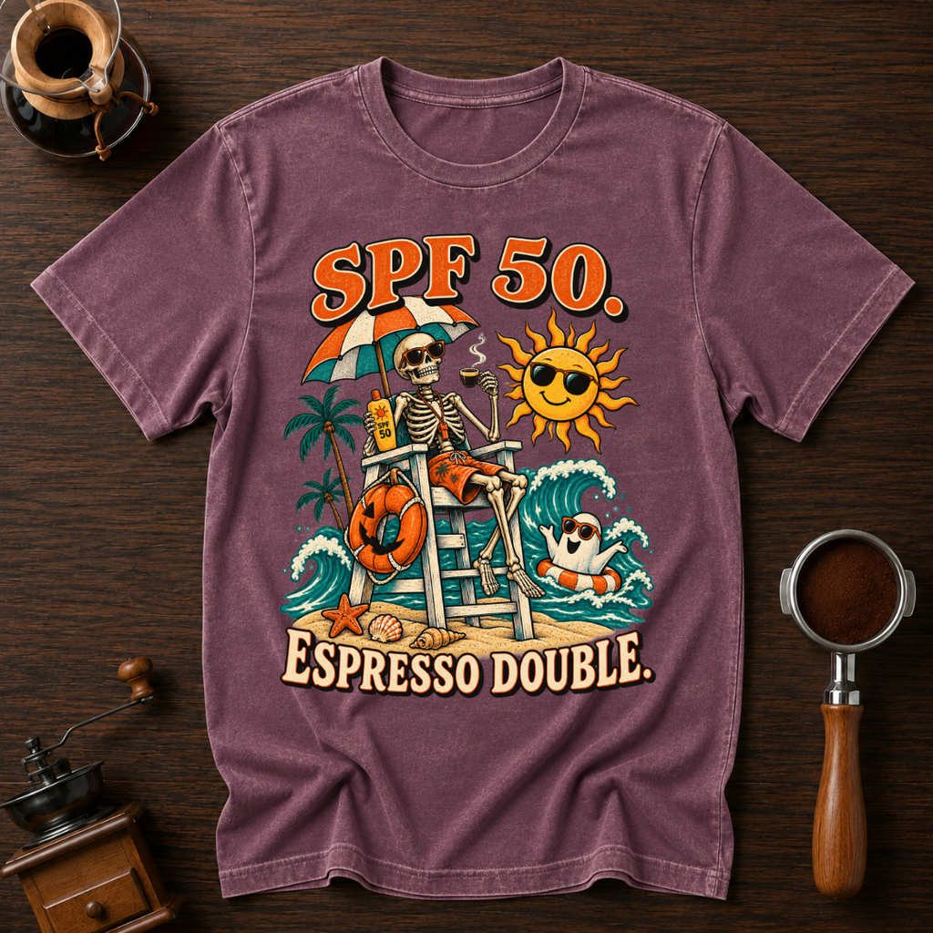 SPF 50 Espresso Double Dyed T-shirt