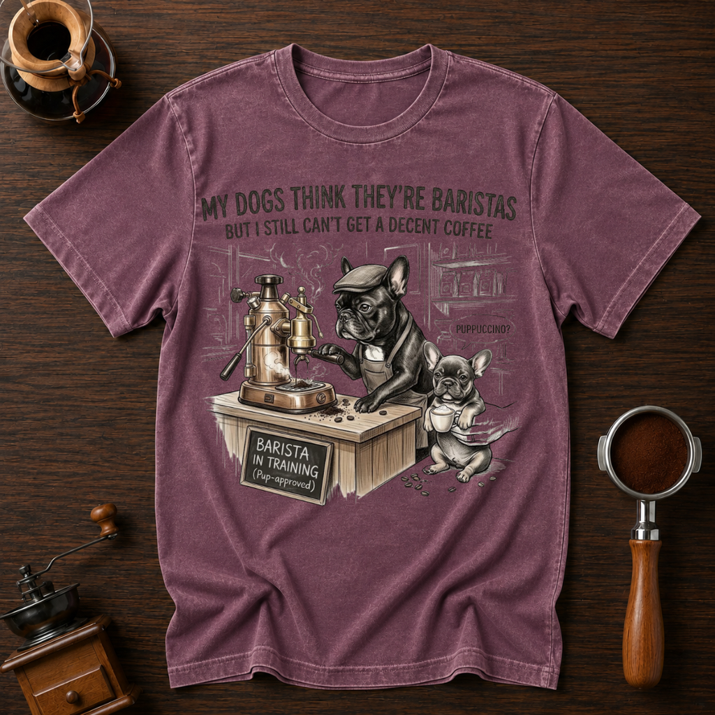 My Dawgs Think They're Baristas Dyed T-shirt