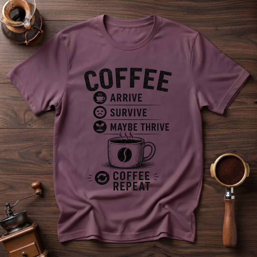 Arrive Thrive Survive Repeat Dyed T-Shirt