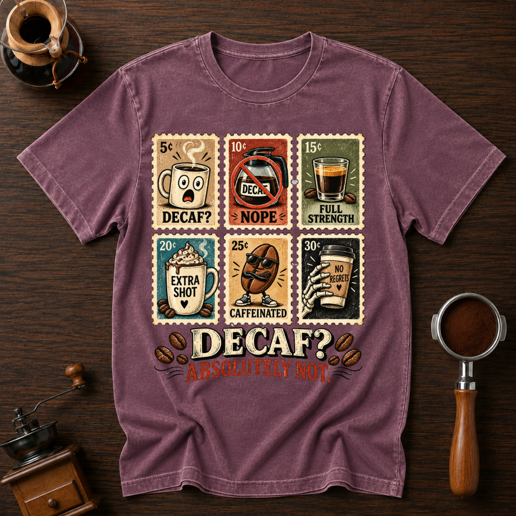 Decaf? Absolutely Not Dyed T-shirt