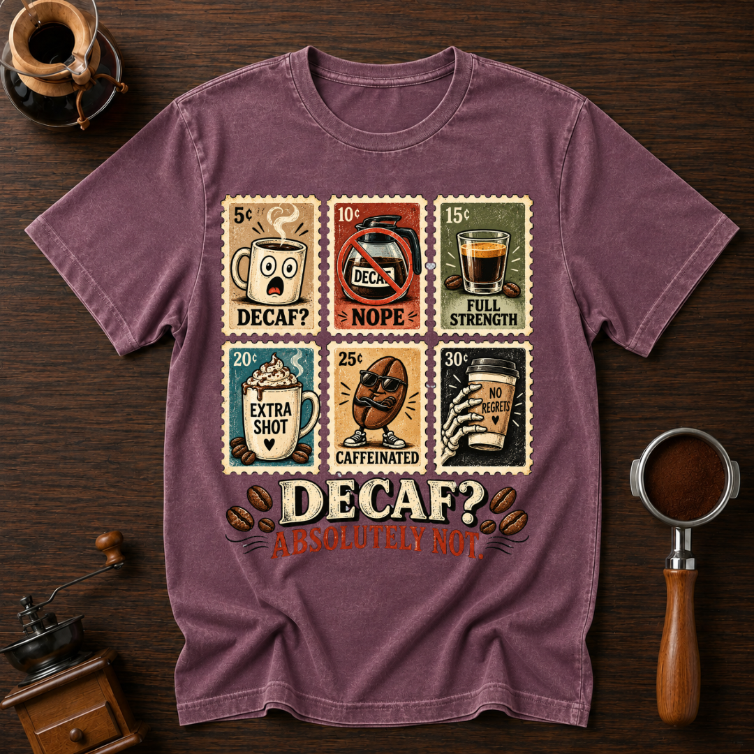 Decaf? Absolutely Not Dyed T-shirt