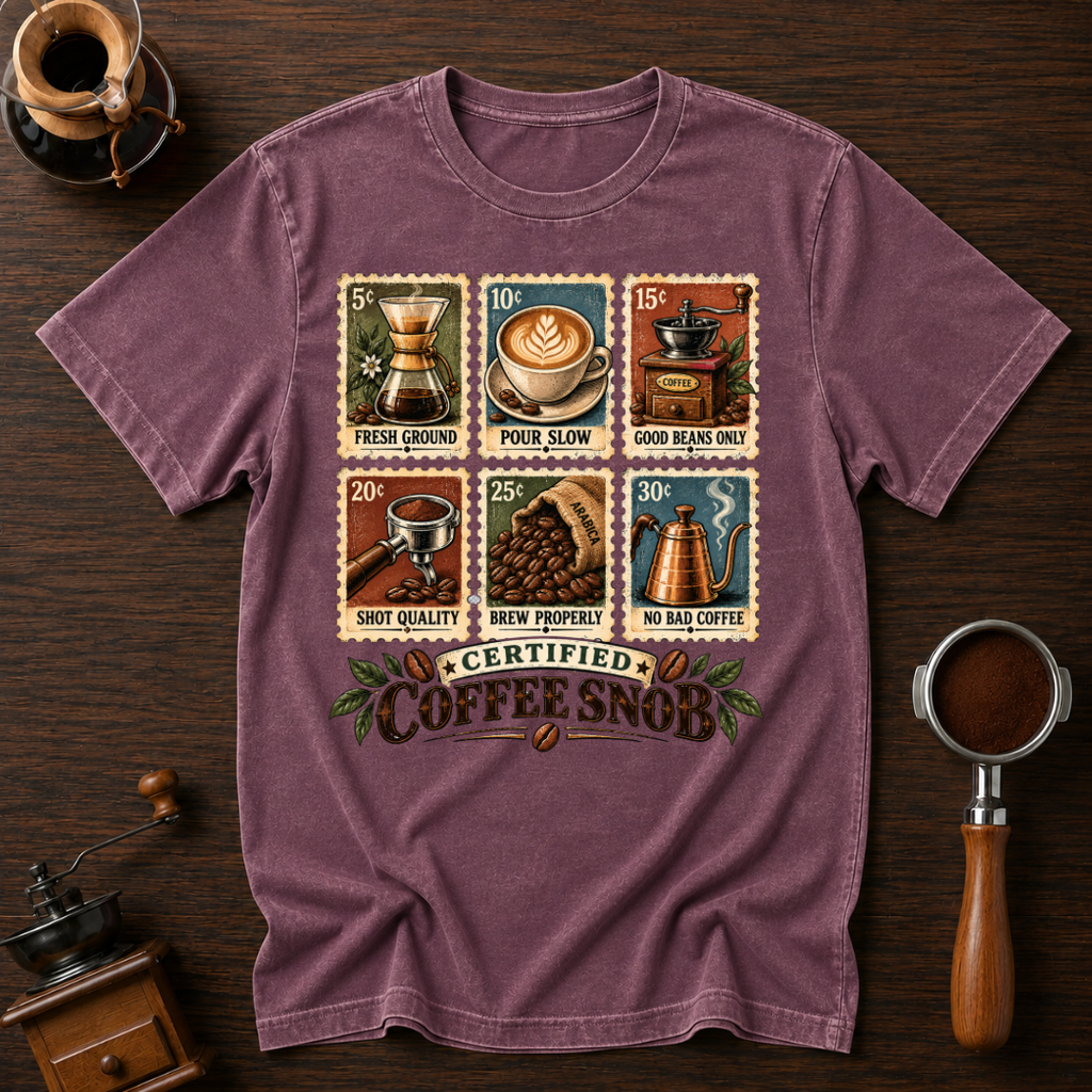 Certified Coffee Snob Dyed T-shirt