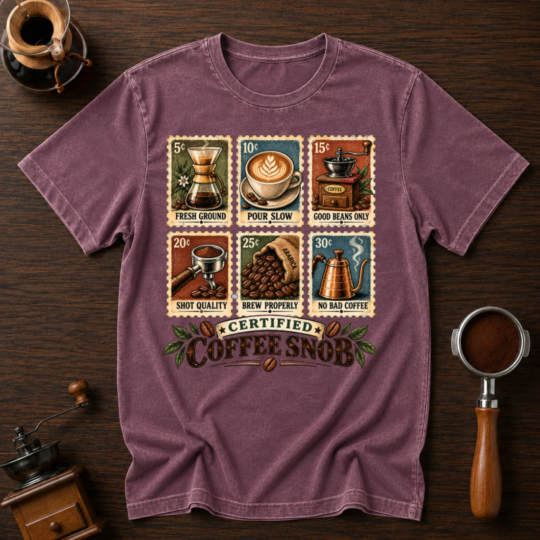 Certified Coffee Snob Dyed T-shirt