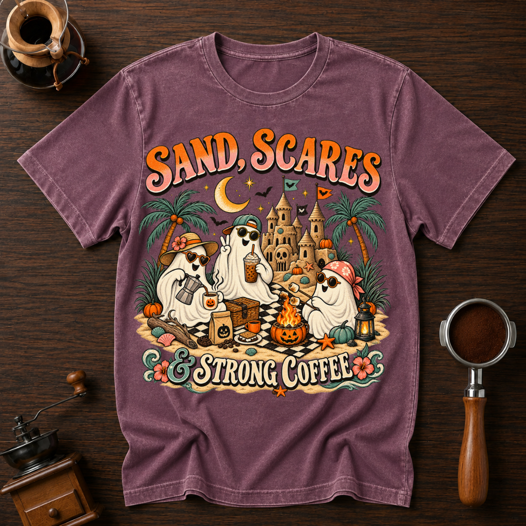 Scares Sand & Strong Coffee Dyed T-shirt