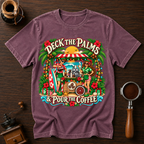 Deck The Palms Pour The Coffee Dyed T-shirt
