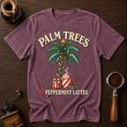 Palm Trees & Peppermint Lattes Dyed T-shirt