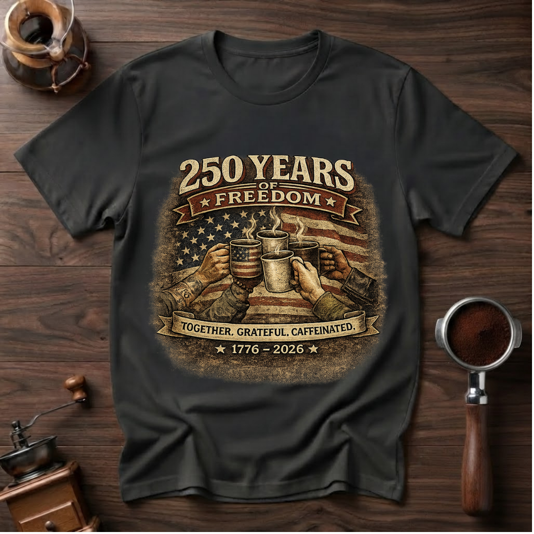 Together Grateful Caffeinated Dyed T-shirt