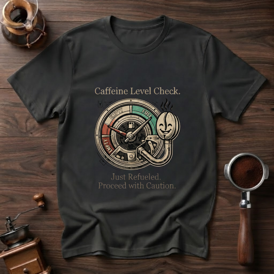 The Caffeine Fuel Guage Dyed T-shirt