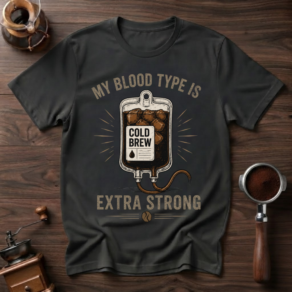 My Blood Type is Cold Brew Dyed T-Shirt