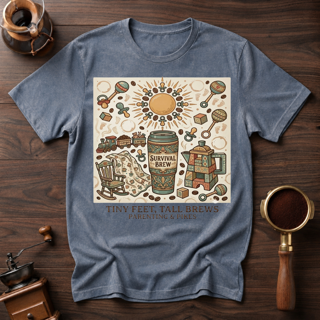 Tiny Feet Tall Brews Dyed T-shirt