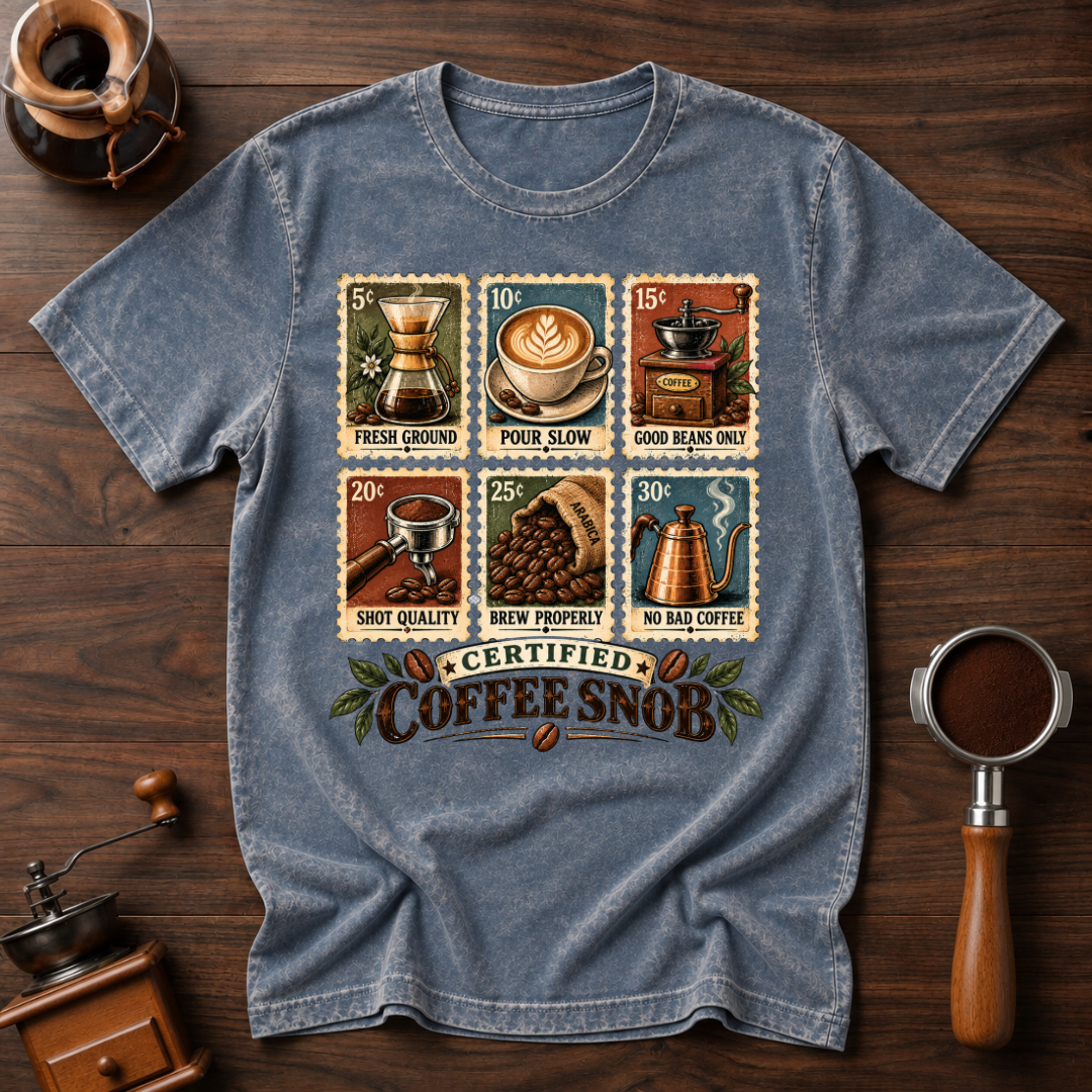 Certified Coffee Snob Dyed T-shirt