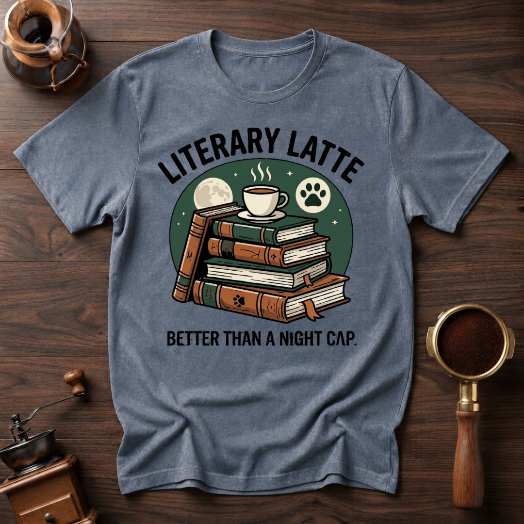 Litterary Latte Dyed T-shirt