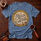No Decaf Allowed Shirt, Funny Coffee Badge Tee, Vintage Coffee Emblem Shirt, Coffee Lover Gift, Barista Crew Shirt, Garment Dyed T-Shirt