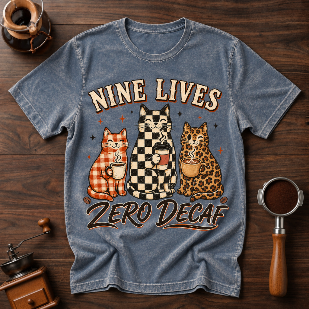 Nine Lives ZERO Decaf Dyed T-shirt