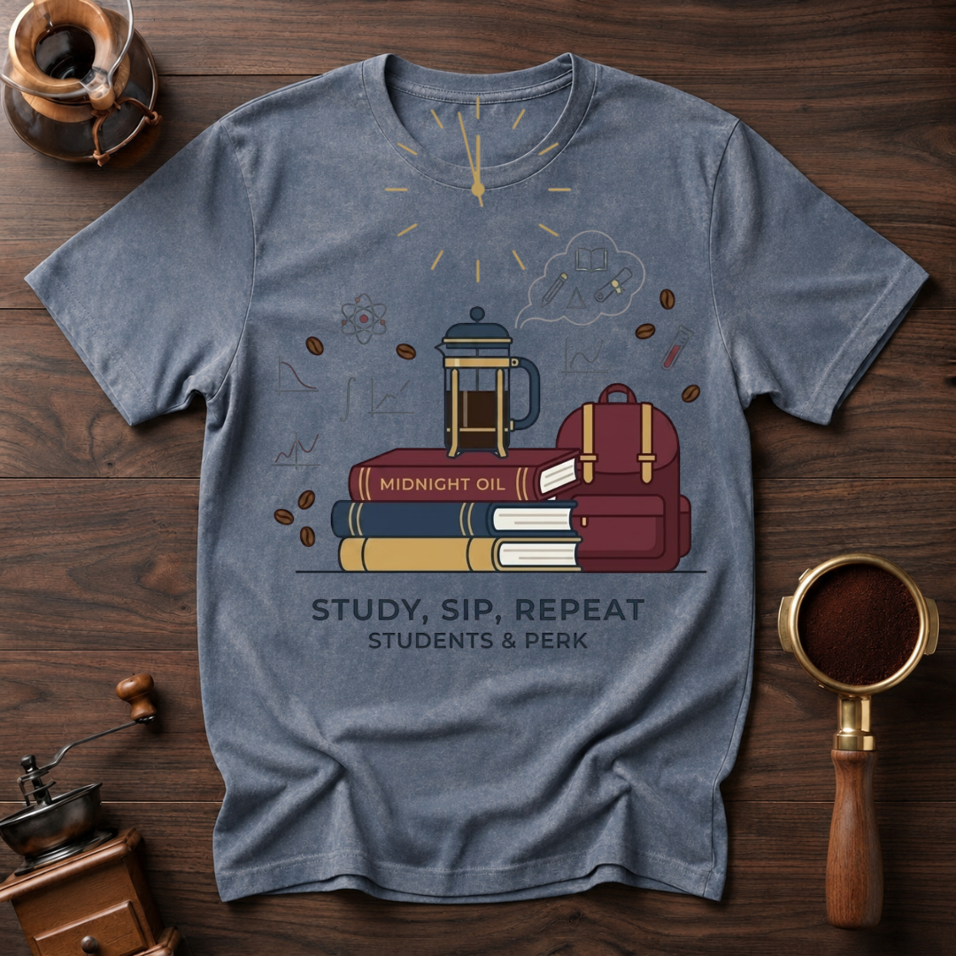 Study Sip Repeat Dyed T-shirt