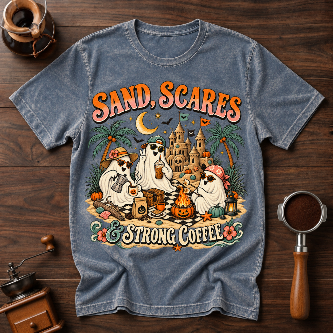 Scares Sand & Strong Coffee Dyed T-shirt