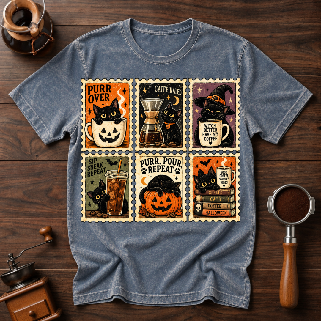 Purr Pour Repeat Dyed T-shirt