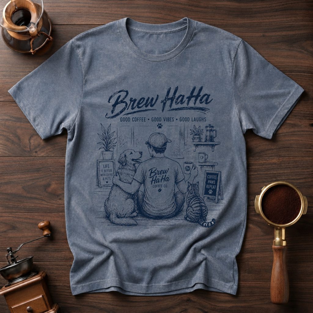 Brew HaHa & Fur Friends Dyed T-shirt