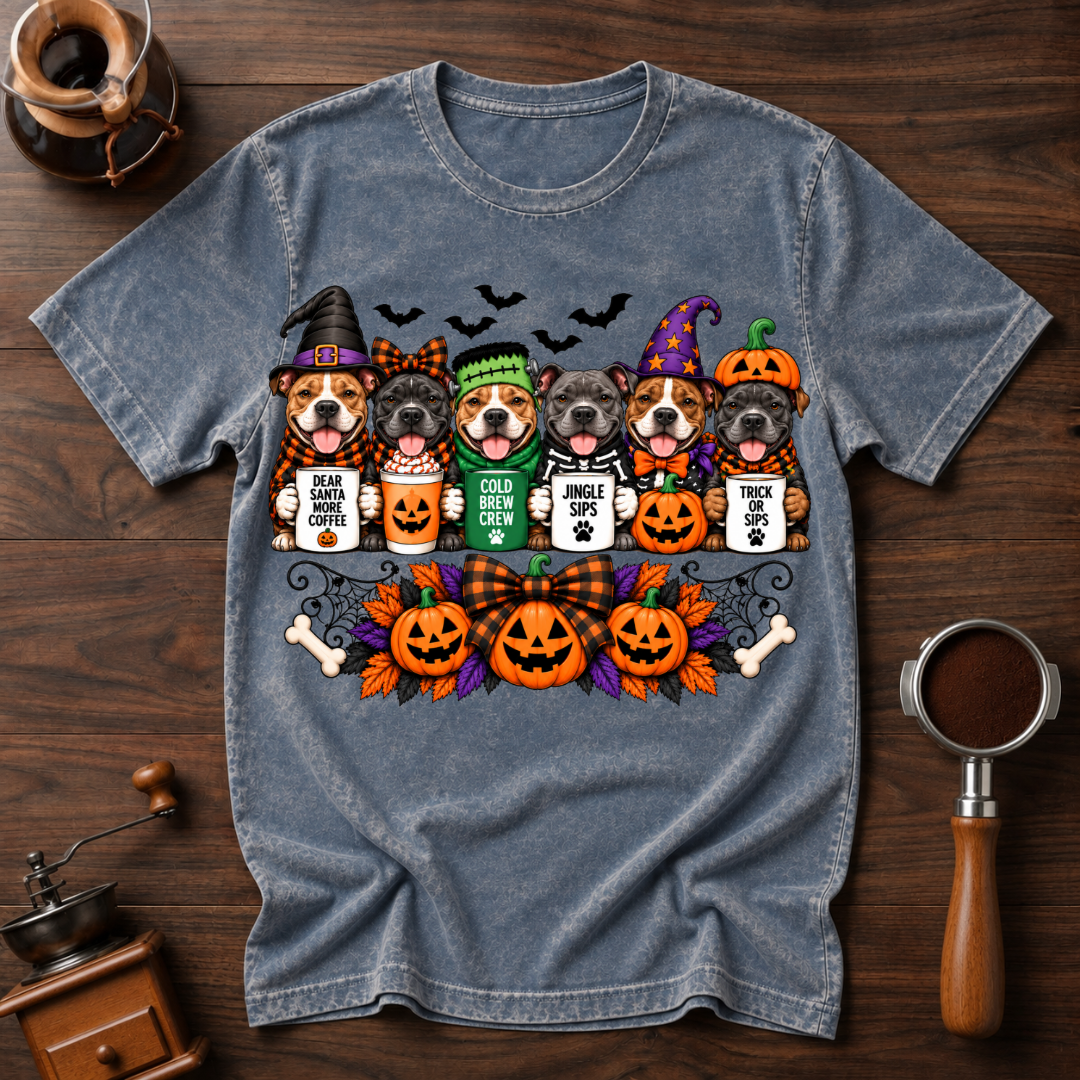 Pittie Halloween Dyed T-shirt