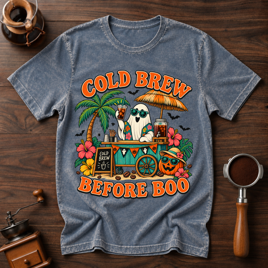Cold Brew Before Boo Dyed T-shirt