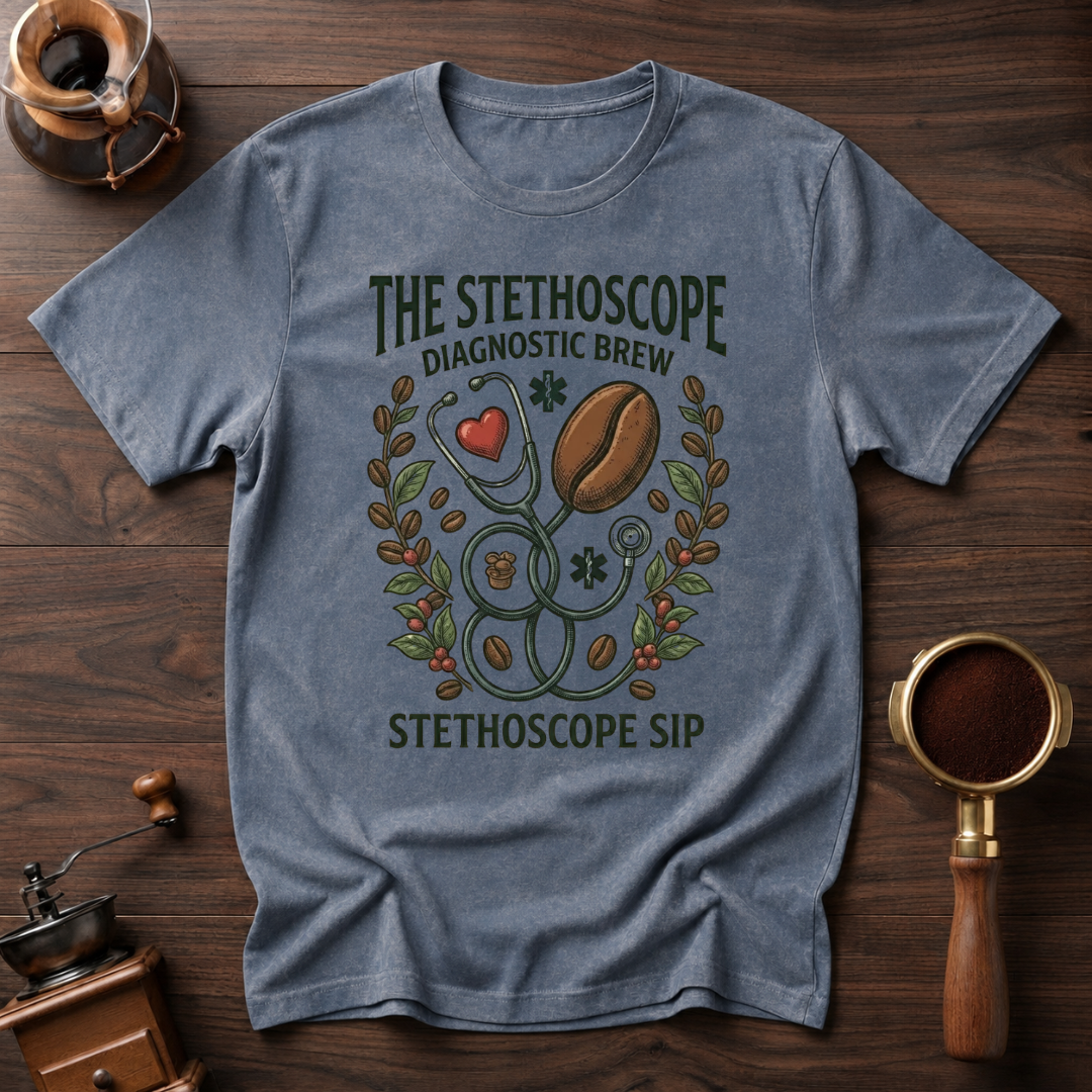 Stethoscope Sip Dyed T-shirt