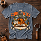 Teaching Is Scary Bring Coffee Dyed T-shirt