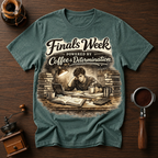 Finals Week Powered by Coffee and Determination Dyed T-shirt