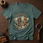 I Only Run If I See a Bear or a Coffee Shop Dyed T-shirt