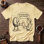 Brewing Smiles Since Sunrise Dyed T-Shirt
