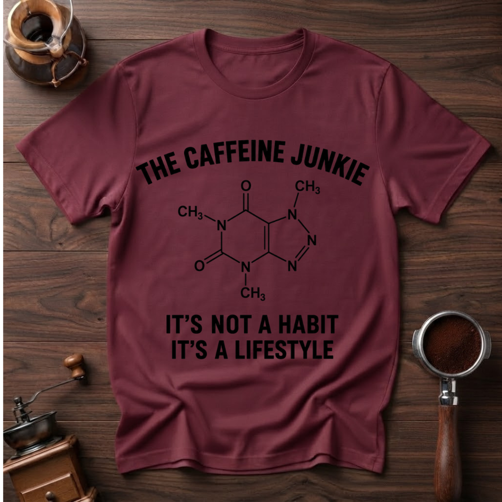 The Caffeine Junkie Dyed T-shirt