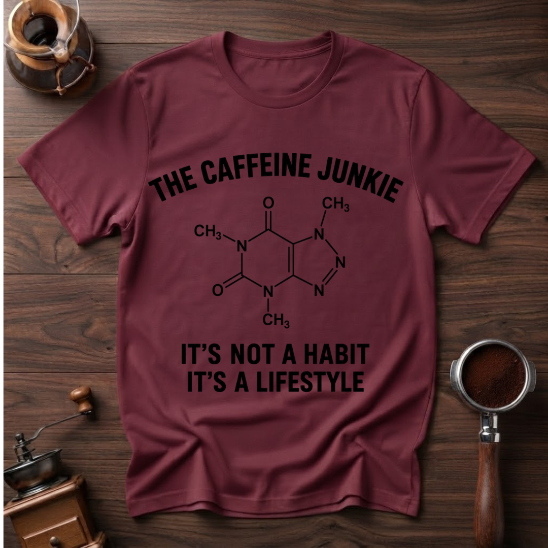 The Caffeine Junkie Dyed T-shirt
