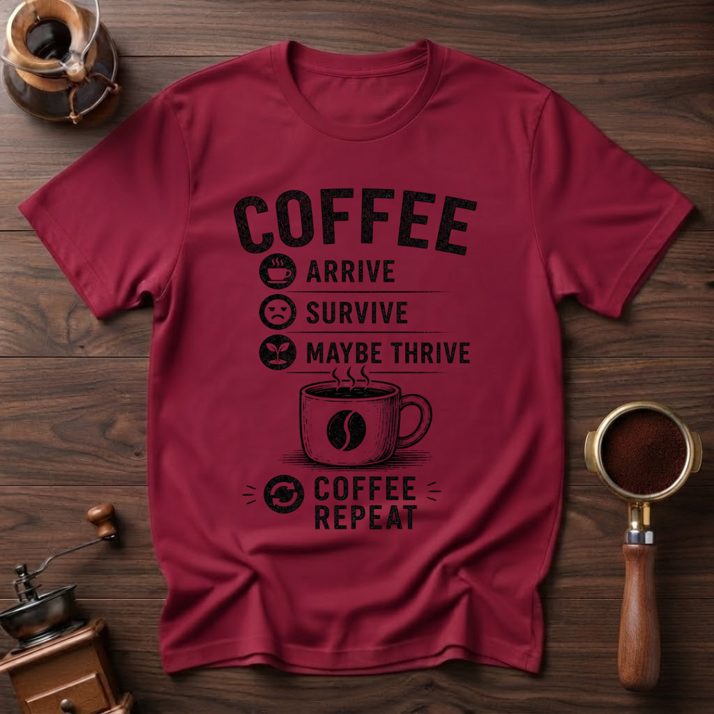 Arrive Thrive Survive Repeat Dyed T-Shirt