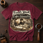 Finals Week Powered by Coffee and Determination Dyed T-shirt