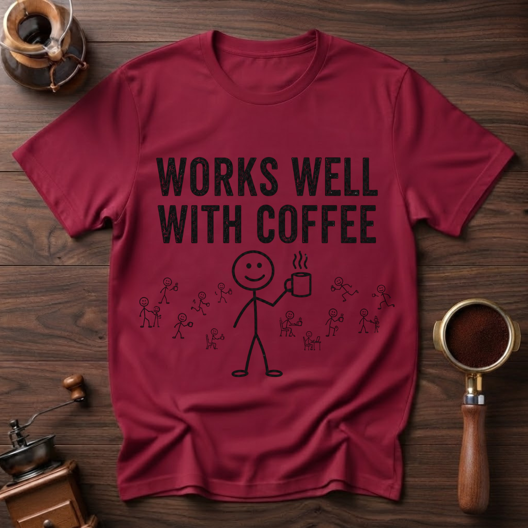 Works Well with Coffee Dyed T-shirt