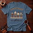 Caught Brewing Shirt, Funny Coffee Mugshot Tee, Police Lineup Shirt, Sarcastic Coffee Lover Gift, Barista Gift, Garment Dyed T-Shirt