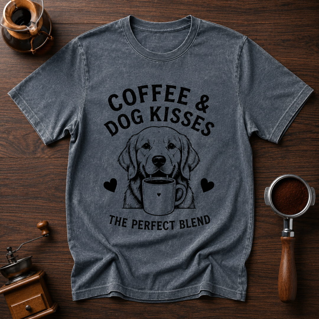 Coffee & Dog Kisses Dyed T-shirt