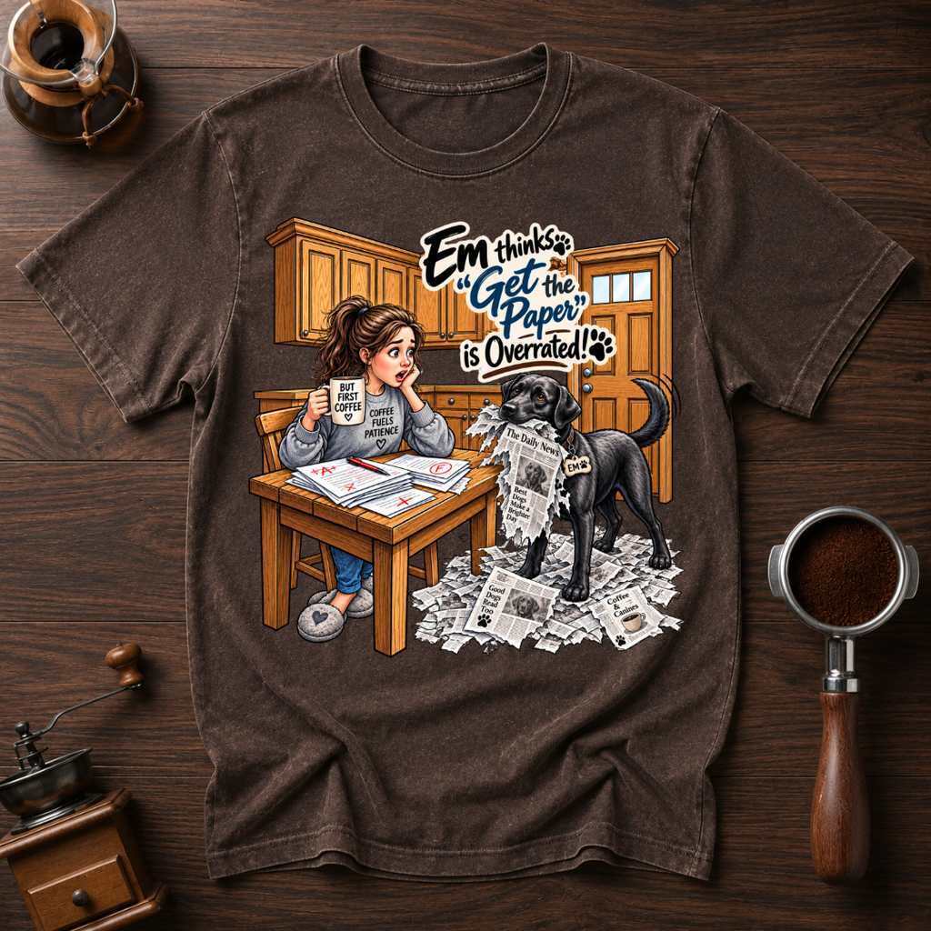 Em Get The Paper Gone Wrong Dyed T-shirt